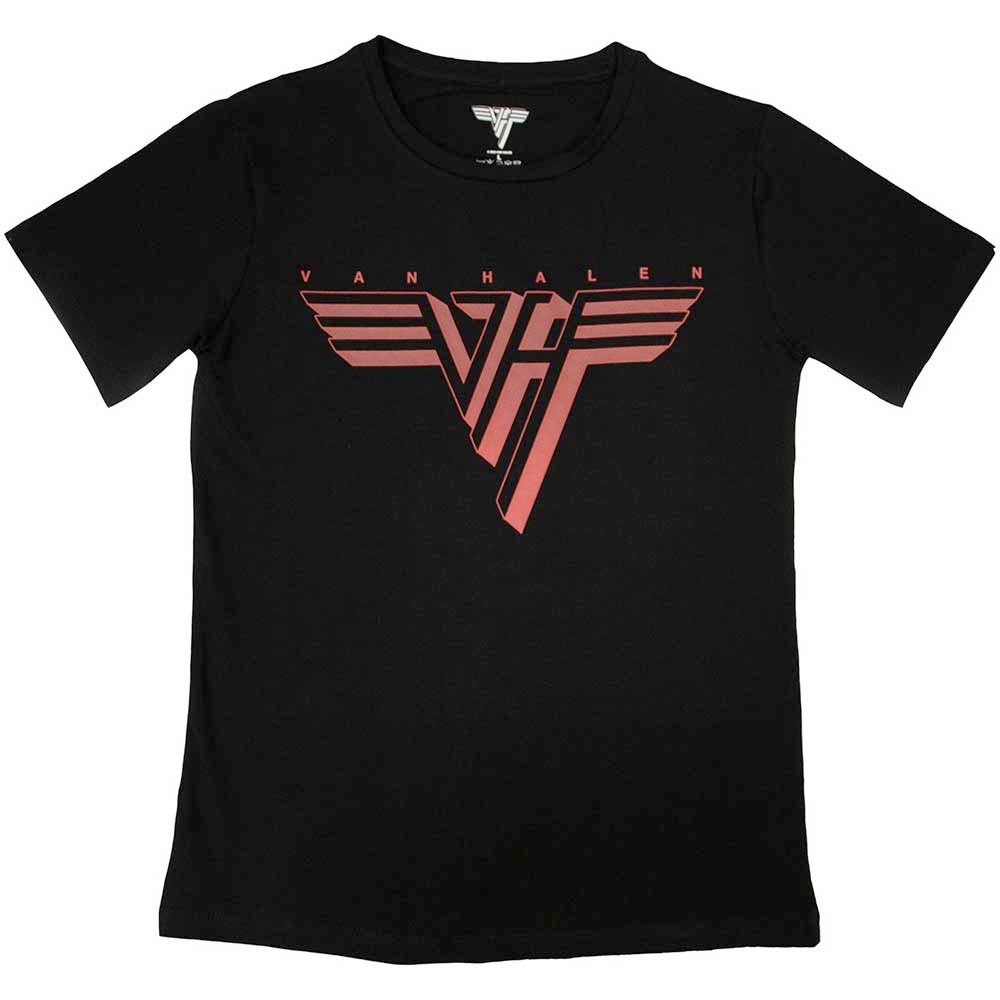 Van Halen - Classic Red Logo Dames Tshirt - Zwart
